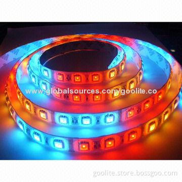 LED Flexible Strip Light, SMD5050, Colorful, RGB, IP65